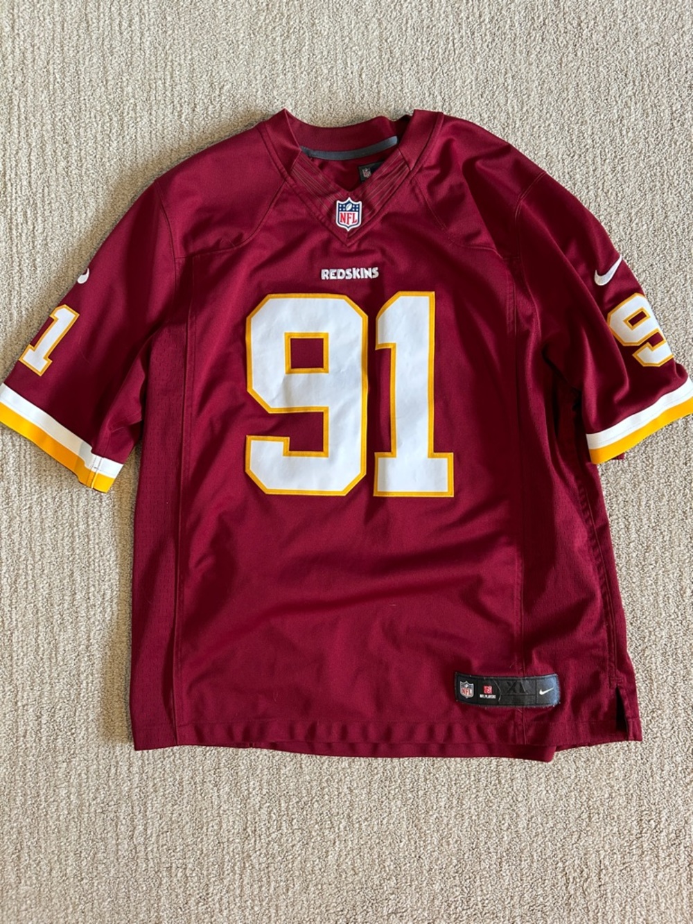 Redskins Kerrigan jersey 91 sz XL